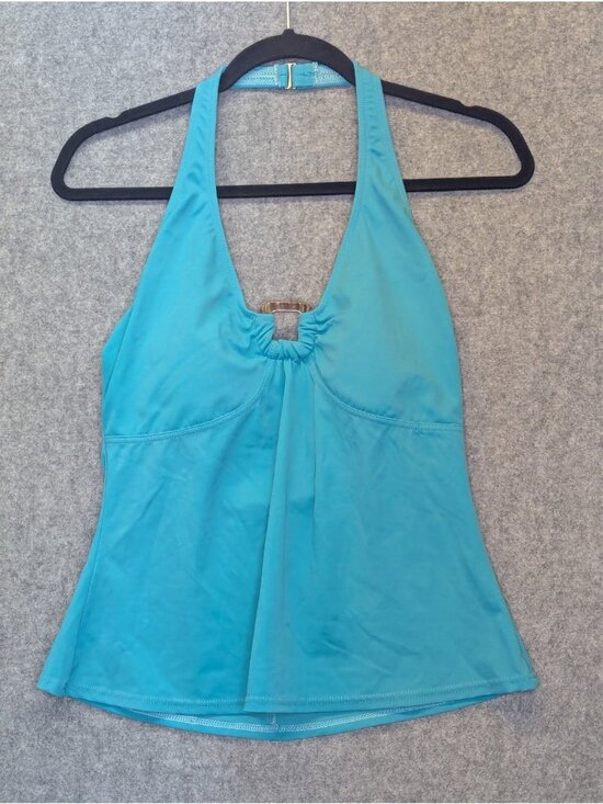 Lands' End Other - Lands’ End Women’s 10 Tankini Swim Top Teal Built-In Bra Bathing Suit Swimwear